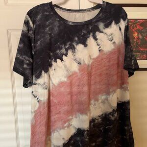 EUC Shein 3X Tie Dye Print Shirt
